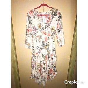 Wren & Ivory floral, high low, dress!
